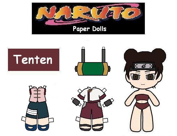 Chibi Naruto Paper Doll Free Printable Papercraft Templates Tyello